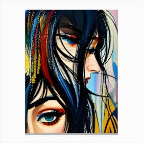 Two Women abstract Canvas Print