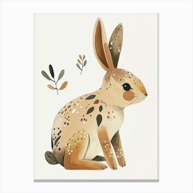 Polish Rabbit Kids Illustration 1 Canvas Print