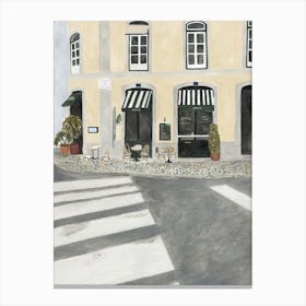 Lisbon Coffee Corner Canvas Print