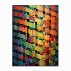 Dna Art Abstract Painting 13 Canvas Print
