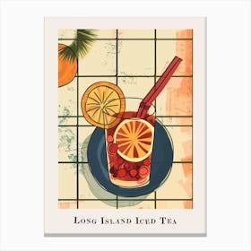 Long Island Iced Tea Poster Canvas Print