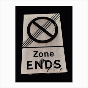 Zone Ends Canvas Print