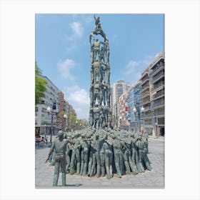 Monument to the Castellers Canvas Print