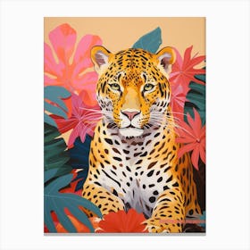 Leopard In The Jungle 20 Canvas Print