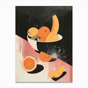 Fruit Bowl Minimal Abstract Canvas Print