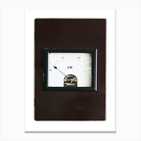 Kilowatt indicator Canvas Print