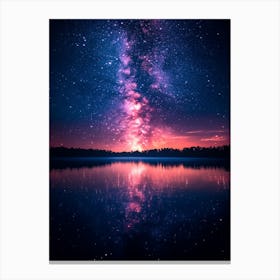 Night Sky With Milky 1 Canvas Print