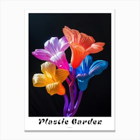 Bright Inflatable Flowers Poster Freesia 4 Canvas Print