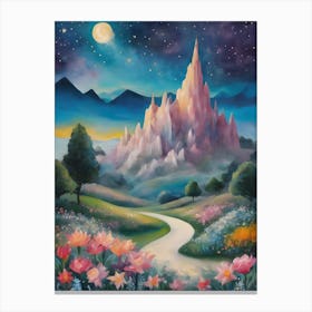 Crystal Mountain ~ Spiritual Ascension Dreamy Canvas Print