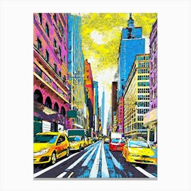 New York City Street 5 Canvas Print