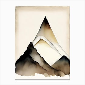 Mountain Peak Symbol 1, Abstract Painting Canvas Print
