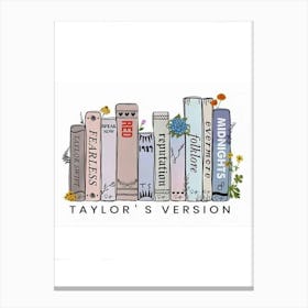 Taylor'S Version album titles Canvas Print