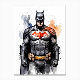 Batman Watercolor Painting (5) Canvas Print