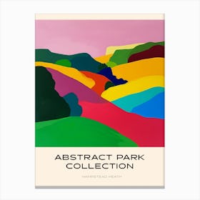 Abstract Park Collection Poster Hampstead Heath London 2 Canvas Print