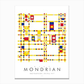 Mondrian Mesh Canvas Print