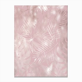 Pink on Pink Leaves Canvas Print
