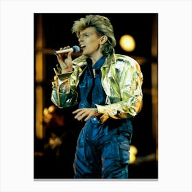 Usa Photo Of David Bowie Canvas Print