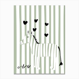 Cool Zebra Canvas Print