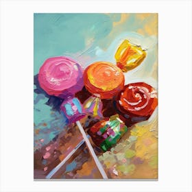 Candies Oil Painting 3 Canvas Print