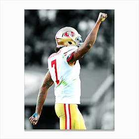 Colin Kaepernick San Francisco 49ers Celebrates Canvas Print