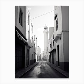 Casablanca, Morocco, Photography In Black And White 3 Canvas Print