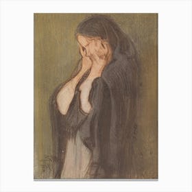 Crying Woman, 1907, By Magnus Enckell 1 Canvas Print