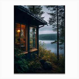 Cabin In The Woods 7 Canvas Print