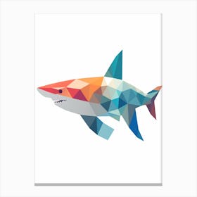Minimalist Shark Shape 10 Canvas Print