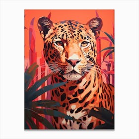 Leopard In The Jungle 16 Canvas Print