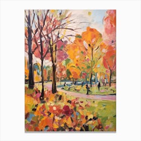 Autumn Gardens Painting Royal Botanic Garden Edinburgh 1 Canvas Print