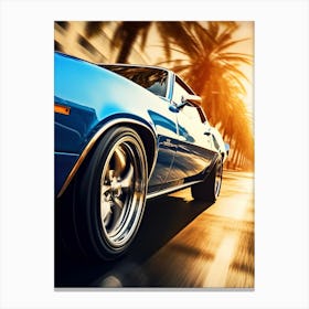 American Muscle Car In The City 014 Canvas Print