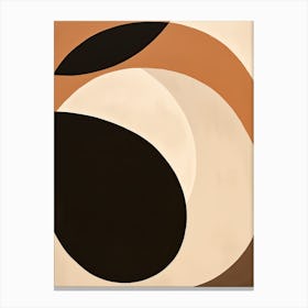 Abstract Bauhaus Mirage: Celestial Shapes Canvas Print