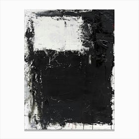 Black And White Abstract Painting 29 Canvas Print