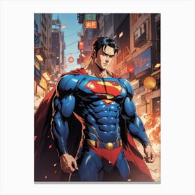 Superman Print Canvas Print