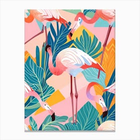 Flamingos 6 Canvas Print