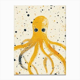 Yellow Squid Canvas Print