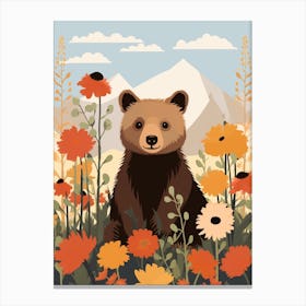 Baby Animal Illustration  Bear 4 Canvas Print