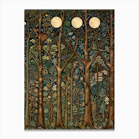 William Morris Moonlight In The Woods 53 Canvas Print