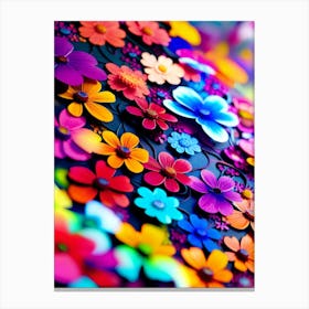 Colorful Flowers Wallpaper 7 Canvas Print