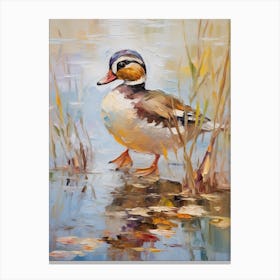 Bird Painting Wood Duck 3 Canvas Print