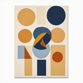 Modern Geometric Shapes Art Print (4) Canvas Print