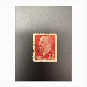 Postage Stamp 3 Canvas Print