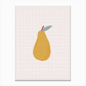 Yellow Pear Canvas Print