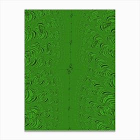 Green Fractal Canvas Print