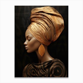 African Woman In Turban 7 Canvas Print