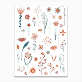 Scandinavian Flowers Canvas Print