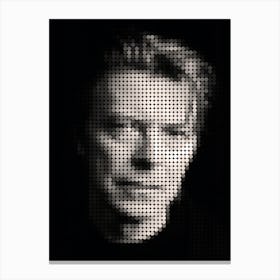 David Bowie In Style Dots Canvas Print