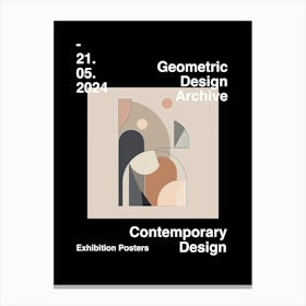 Geometric Design Archive Poster 55 Canvas Print