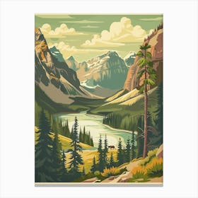 Retro Poster Canvas Print