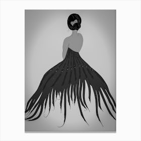 Feather Dress Canvas Print